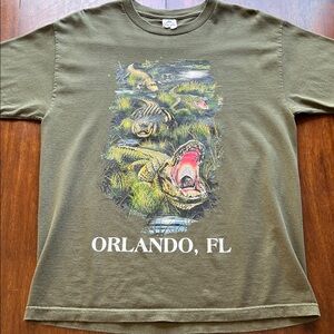 VTG Orlando FL Alligator Graphic Tee Size L
